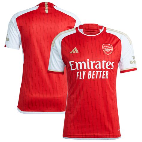 adidas Mens Arsenal FC 2023/24 Replica Home Football Jersey